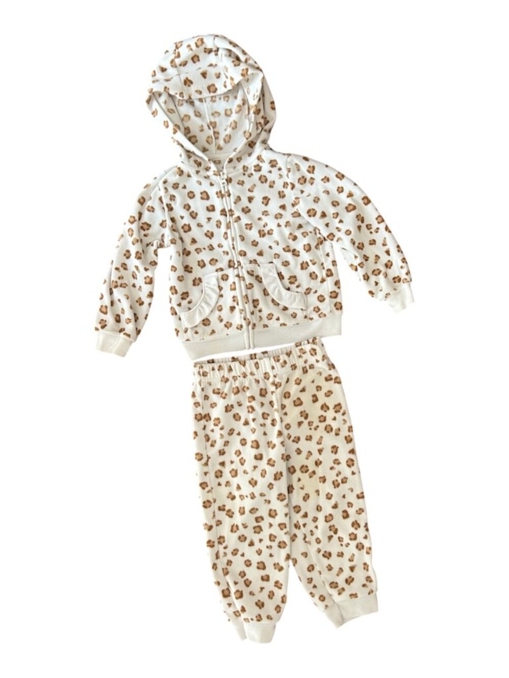 Carter's 2-piece Leopard Print Tracksuit Set Baby Girl 24 Months Sweatsuit Match